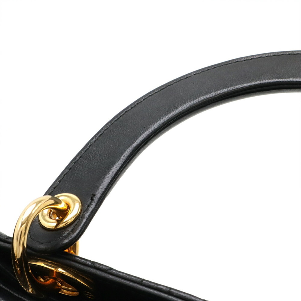 Christian Dior Lady Cannage Handbag Tote Bag in Black Lambskin (CAL44560) - Picture 8 of 10